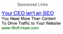 Jason Calacanis PPC ad c/o Graywolf